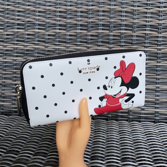 disney x kate spade new york other minnie mouse large continental wallet - Picture 10 of 16